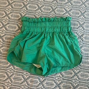 Free People “The Way Home” Shorts in Green